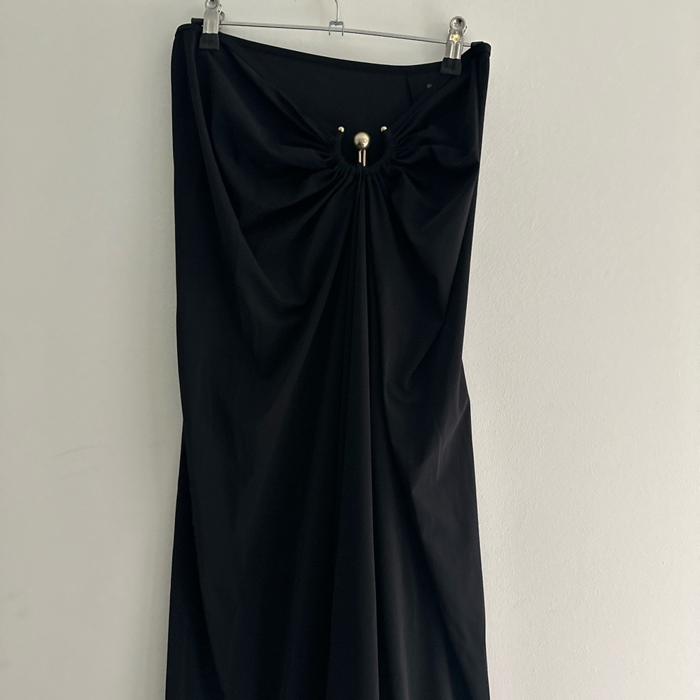 Christopher Esber Black Orbit Jersey Maxi Skirt Size 6 EUC - Picture 5 of 9